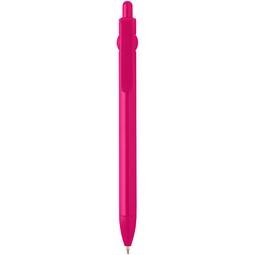 Fidget Kugelschreiber aus recyceltem Kunststoff (schwarze Mine), magenta