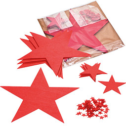 Filz-Sterneset, rot