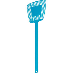 Fliegenklatsche aus Kunststoff, blau
