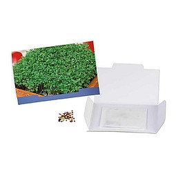 Flower-Card mit Samen, Gartenkresse, 1-seit. Druck