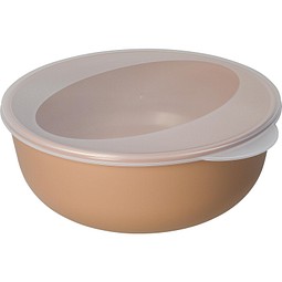 Food-Bowl ToGo, Classic, 2,2 l, beständiges braun/transparent