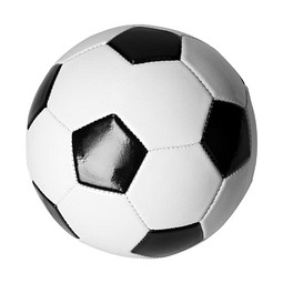 Fußball Classico, klein, weiß/schwarz