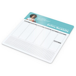 Geiger-notes Haftnotiz-Mousepad Wochenplaner, inkl. Digitaldruck
