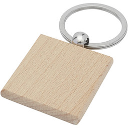 Gioia quadratischer Schlüsselanhänger aus Buchenholz, holz