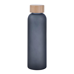 Glas-Flasche TAKE FROSTY, schwarz