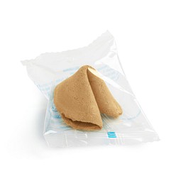 Glückskekse, 7 g, Natur, Folie transparent, inkl. Druck
