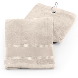 GOLFI. Multifunktionelles Handtuch aus Baumwolle (430 g/m²), Beige