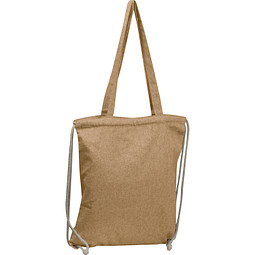Gym-Cottonbag aus recycelter Baumwolle, weiss