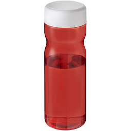 H2O Active® Eco Base 650 ml Sportflasche mit Drehdeckel, rot/ weiß