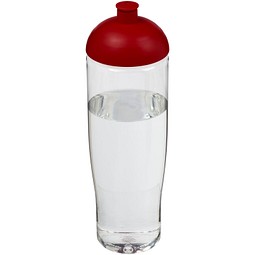 H2O Active® Tempo 700 ml Sportflasche mit Stülpdeckel, transparent/rot