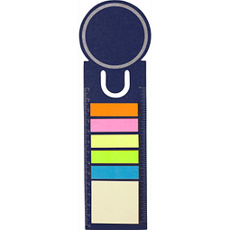 Haftnotiz-Lesezeichen, blau