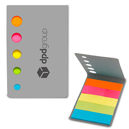 Haftnotiz-Set Neon, silber