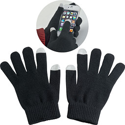 Handschuhe aus Acryl Cary,schwarz