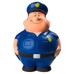 Herr Bert® Anti-Stress-Figuren Polizei-Bert, blau