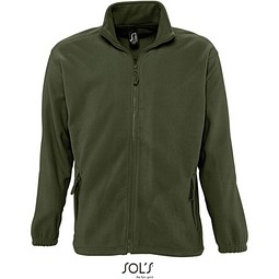 Herren Fleecejacke North, 3XL, Army