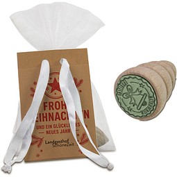 Holz & Herz Festtagsstempel - Druck individuell, 2-seit. Druck