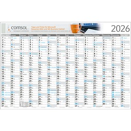 Geiger-Notes Wandplaner Horizont Bestseller, L, inkl. Druck, blau