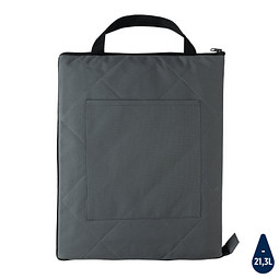 Impact Aware™ RPET faltbare, gesteppte Picknickdecke, anthrazit