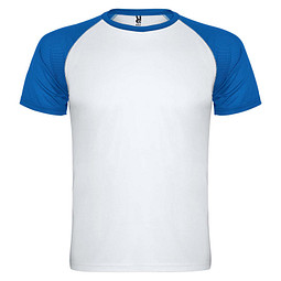 Indianapolis Sport T-Shirt für Kinder, weiß / royalblau, 12