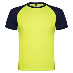 Indianapolis T-Shirt Unisex, Fluor Yellow / schwarz, M