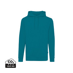 Iqoniq Jasper Hoodie aus recycelter Baumwolle, verdigris, XXL