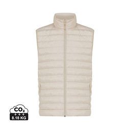Iqoniq Meru Herren Bodywarmer aus recyceltem Polyester, beige, L