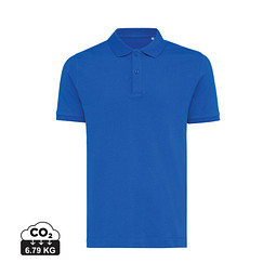 Iqoniq Yosemite Piqué-Poloshirt aus recycelter Baumwolle, Königsblau, XXXL