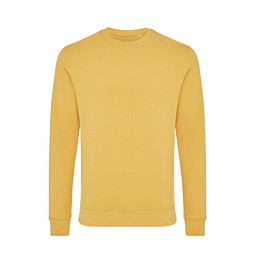 Iqoniq Zion Rundhals-Sweater, ochre yellow, L
