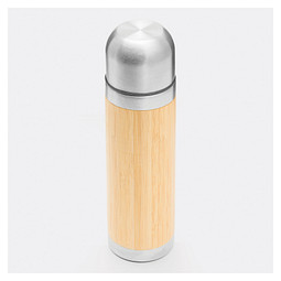 Isolierkanne BAMBOO SPACE,braun, silber