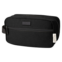 Joey Kosmetiktasche aus GRS recyceltem Canvas 3,5 L, schwarz
