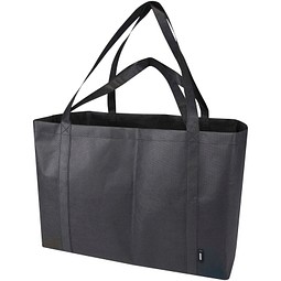 Jumbo Extra große Tragetasche aus recyceltem GRS Non Woven 65 L, schwarz