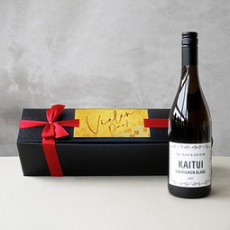Kaitui Sauvignon Blanc in edler Geschenkbox, Rote Schleife, inkl. Druck