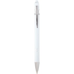 Kish Kugelschreiber mit silbernem Finish, weiss