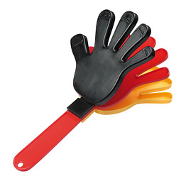 Klapper Hand Deutschland, Deutschland-Farben rechte Hand