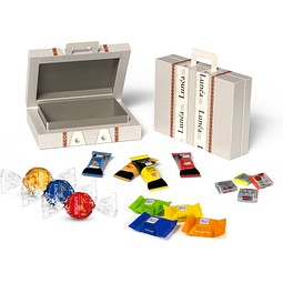 Koffer, 80 g, HELLO Mini Sticks, inkl. Druck