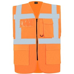 Korntex® Comfort Warnweste Hamburg, Multifunktional, L, Signal-Orange