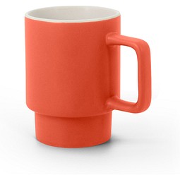 KUERTEN. Keramikbecher mit matter Oberfläche 330 ml, Rot