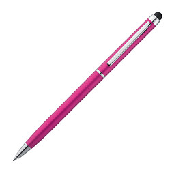 Kugelschreiber mit Touchfunktion, blaue Mine, pink