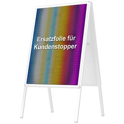 Kundenstopper-Ersatzdruck, A0, bunt