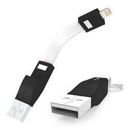 Ladekabel 2in1 ZWEINS® PLUS, schwarz/schwarz