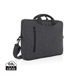 Laluka AWARE™ 15.4 Zoll Laptop-Tasche aus recycelter Baumwolle, anthrazit