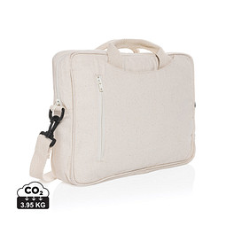Laluka AWARE™ 15.4 Zoll Laptop-Tasche aus recycelter Baumwolle, off white