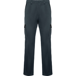 Lange Hose Trooper in Farbkombination, 52, bleigrau/schwarz