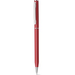 LESLEY METALLIC. Kugelschreiber aus aluminium mit blauschreibender Mine, Rot