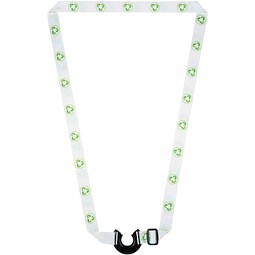Lian RPET Sublimation Lanyard mit Flaschenhalter, schwarz