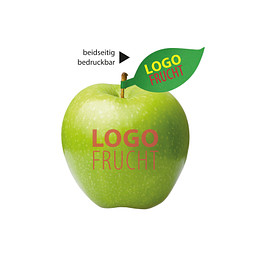 LogoFrucht Apfel grün - Raspberry + Apfelblatt