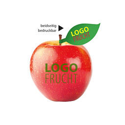 LogoFrucht Apfel rot - Kiwi + Apfelblatt
