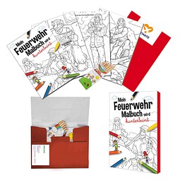 Malset A6, Standard, Feuerwehr, 1-seit. Druck