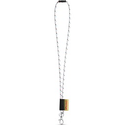 MANSFIELD. SET Lanyard NAUTIC Long mit Karabiner und Sicherheitsverschluss, Weiß