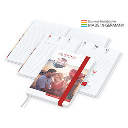Geiger-Notes Match-Hybrid A5 Bestseller, gloss, inkl. Digitaldruck, Band rot